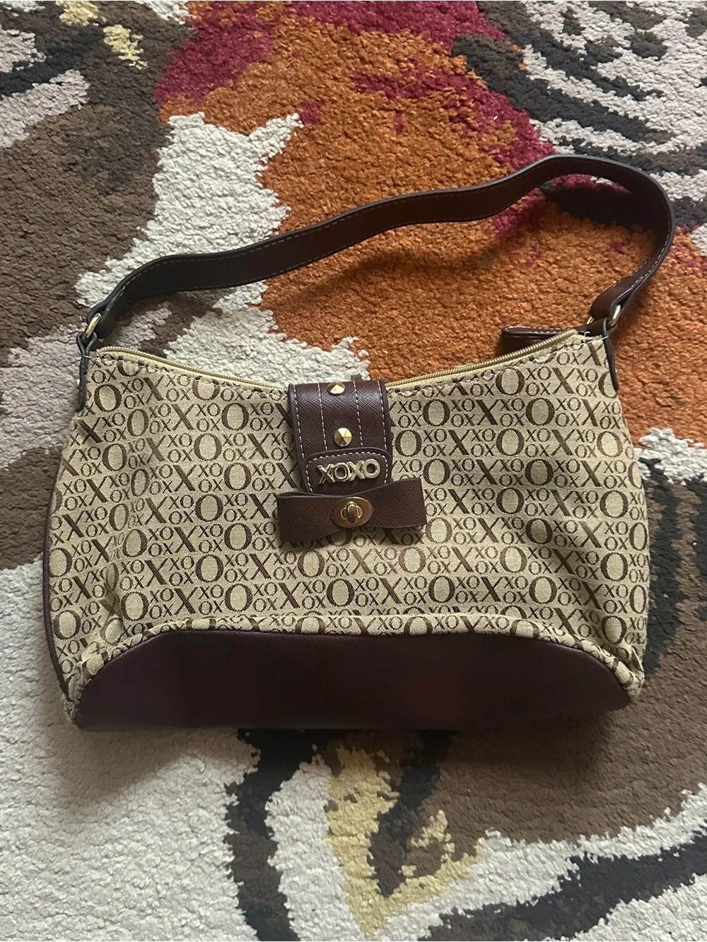 XOXO Y2K Monogram Shoulder Bag Brown